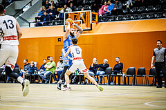 Basketball, Win2Day Superliga 2023/24, Grunddurchgang 13.Runde, Vienna Timberwolves, SKN St. Pölten, Nebosja Dukic (13)