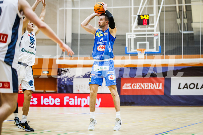 Basketball, Win2Day Superliga 2023/24, Grunddurchgang 13.Runde, Vienna Timberwolves, SKN St. Pölten, Matej Kavas (40)