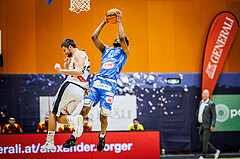 Basketball, Win2Day Superliga 2023/24, Grunddurchgang 13.Runde, Vienna Timberwolves, SKN St. Pölten, Michael Anthony Randolph Jr. (5)