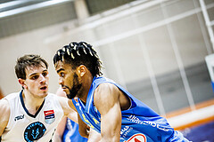 Basketball, Win2Day Superliga 2023/24, Grunddurchgang 13.Runde, Vienna Timberwolves, SKN St. Pölten, Michael Anthony Randolph Jr. (5)