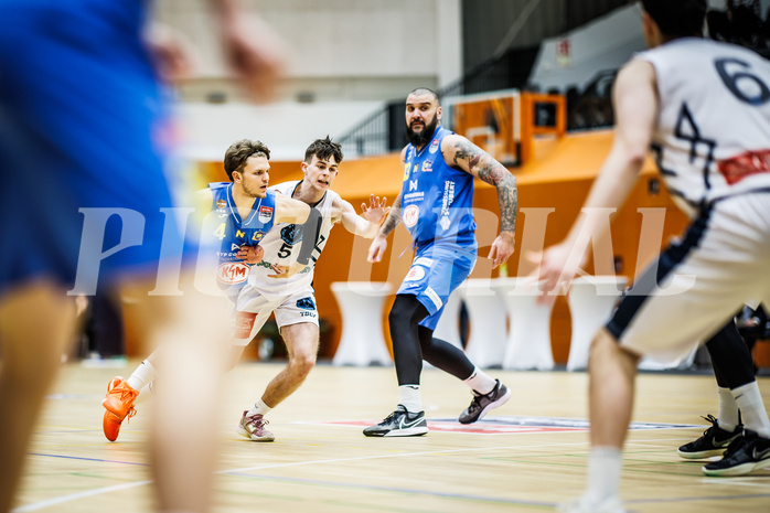 Basketball, Win2Day Superliga 2023/24, Grunddurchgang 13.Runde, Vienna Timberwolves, SKN St. Pölten, Felix Angerbauer (4)