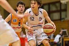 Basketball, 2.Bundesliga, Grunddurchgang 17.Runde, Mattersburg Rocks, BBU Salzburg, Felix REIMANN (12)