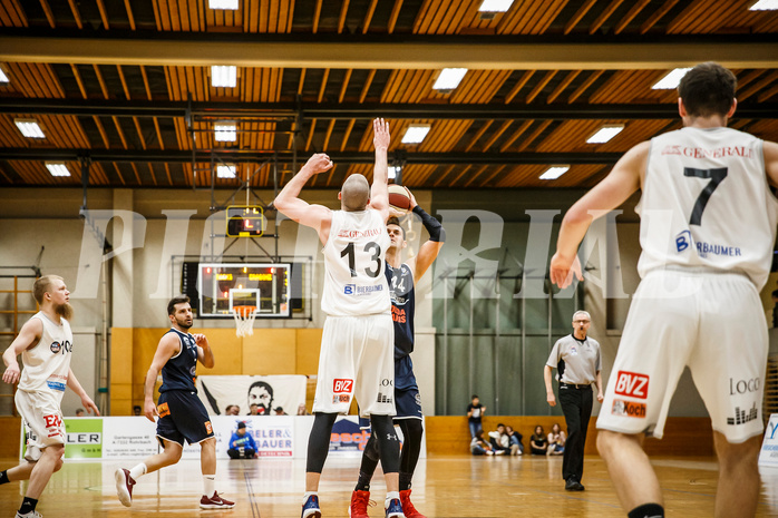 Basketball, Basketball Zweite Liga, Playoff: Viertelfinale 1. Spiel, Mattersburg Rocks, BBC Nord Dragonz, Fuad Memcic (44)