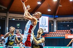 Basketball, Win2Day Superliga 2022/23, Grunddurchgang 1.Runde, Supercup, BC GGMT Vienna, Gmunden Swans, Enis Murati (44)