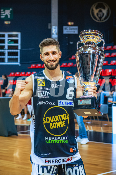 Basketball, Win2Day Superliga 2022/23, Grunddurchgang 1.Runde, Supercup, BC GGMT Vienna, Gmunden Swans, Daniel Friedrich (6)