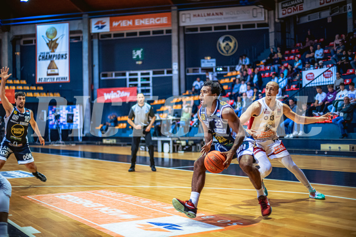 Basketball, Win2Day Superliga 2022/23, Grunddurchgang 1.Runde, Supercup, BC GGMT Vienna, Gmunden Swans, Dwayne Lautier-Ogunleye (23)