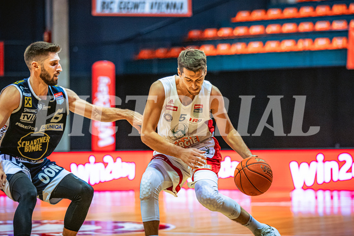 Basketball, Win2Day Superliga 2022/23, Grunddurchgang 1.Runde, Supercup, BC GGMT Vienna, Gmunden Swans, Daniel Friedrich (6), Bogic Vujosevic (5)