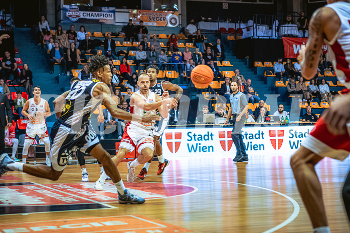 Basketball, Win2Day Superliga 2022/23, Grunddurchgang 1.Runde, Supercup, BC GGMT Vienna, Gmunden Swans, Enis Murati (44)