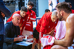 Basketball, Win2Day Superliga 2022/23, Grunddurchgang 1.Runde, Supercup, BC GGMT Vienna, Gmunden Swans, Aramis Naglic (Head Coach)