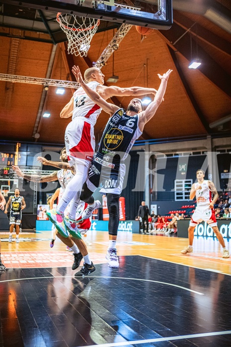 Basketball, Win2Day Superliga 2022/23, Grunddurchgang 1.Runde, Supercup, BC GGMT Vienna, Gmunden Swans, Stefan Savic (13), Daniel Friedrich (6)