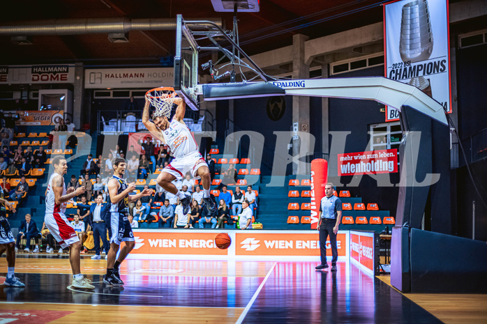 Basketball, Win2Day Superliga 2022/23, Grunddurchgang 1.Runde, Supercup, BC GGMT Vienna, Gmunden Swans, Jozo Rados (3)