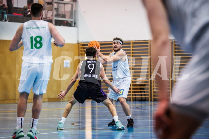 Basketball, Basketball Zweite Liga 2023/24, Grunddurchgang 14.Runde, Deutsch Wagram Alligators, Vienna United, Ognjen Drljaca (6)