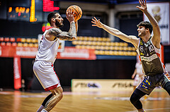 Basketball, Win2Day Superliga 2023/24, Grunddurchgang 18.Runde, BC Vienna, Klosterneuburg Dukes, Ivan Siriscevic (17), Lennart Burgemeister (10)