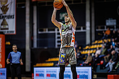 Basketball, Win2Day Superliga 2023/24, Grunddurchgang 18.Runde, BC Vienna, Klosterneuburg Dukes, Lennart Burgemeister (10)