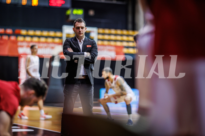 Basketball, Win2Day Superliga 2023/24, Grunddurchgang 18.Runde, BC Vienna, Klosterneuburg Dukes, Hrvoje Radanovic (Head. Coach)