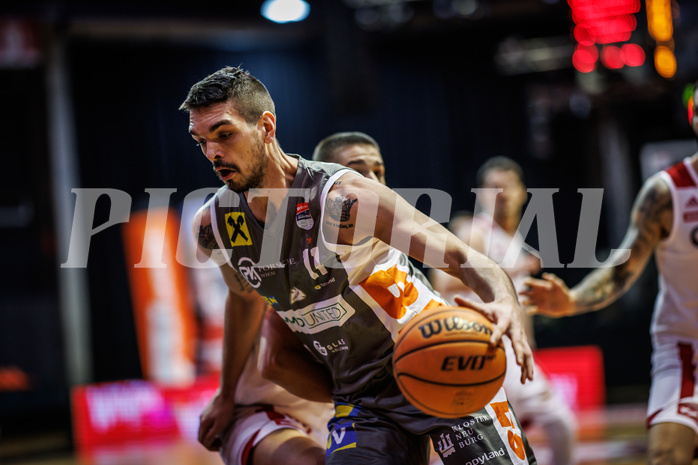 Basketball, Win2Day Superliga 2023/24, Grunddurchgang 18.Runde, BC Vienna, Klosterneuburg Dukes, Benjamin Blazevic (11)