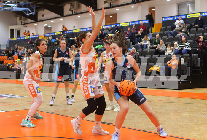 Basketball Damen Superliga 2023/24, Grunddurchgang 9.Runde BK Duchess Klosterneuburg vs. Vienna Timberwolves


