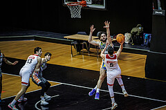 Basketball, Win2Day Superliga 2023/24, Grunddurchgang 18.Runde, BC Vienna, Klosterneuburg Dukes, Bogic Vujosevic (5), Will Carius (24)