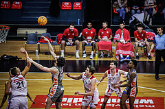 Basketball, Win2Day Superliga 2023/24, Grunddurchgang 18.Runde, BC Vienna, Klosterneuburg Dukes, Aron Stazic (21), Will Carius (24), Darko Bajo (13), Davor Konjevic (31), Michael Weathers (20)