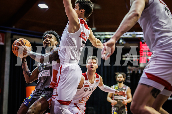 Basketball, Win2Day Superliga 2023/24, Grunddurchgang 18.Runde, BC Vienna, Klosterneuburg Dukes, Michael Weathers (20)
