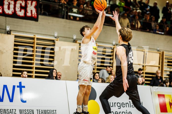 Basketball, Basketball Zweite Liga 2023/24, Grunddurchgang 14.Runde, Mattersburg Rocks, Wörthersee Piraten, Nikolaus Bugnyar (4)