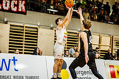 Basketball, Basketball Zweite Liga 2023/24, Grunddurchgang 14.Runde, Mattersburg Rocks, Wörthersee Piraten, Nikolaus Bugnyar (4)