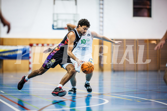 Basketball, Basketball Zweite Liga 2023/24, Grunddurchgang 14.Runde, Deutsch Wagram Alligators, Vienna United, Albert Drägerdt (28)