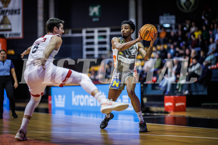 Basketball, Win2Day Superliga 2023/24, Grunddurchgang 18.Runde, BC Vienna, Klosterneuburg Dukes, Michael Weathers (20)