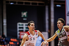 Basketball, Win2Day Superliga 2023/24, Grunddurchgang 18.Runde, BC Vienna, Klosterneuburg Dukes, Bogic Vujosevic (5)