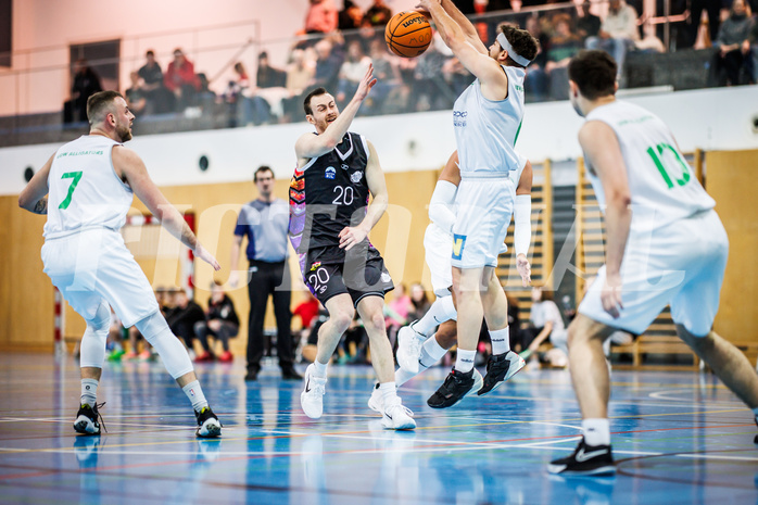 Basketball, Basketball Zweite Liga 2023/24, Grunddurchgang 14.Runde, Deutsch Wagram Alligators, Vienna United, Mathias Diemer (20)
