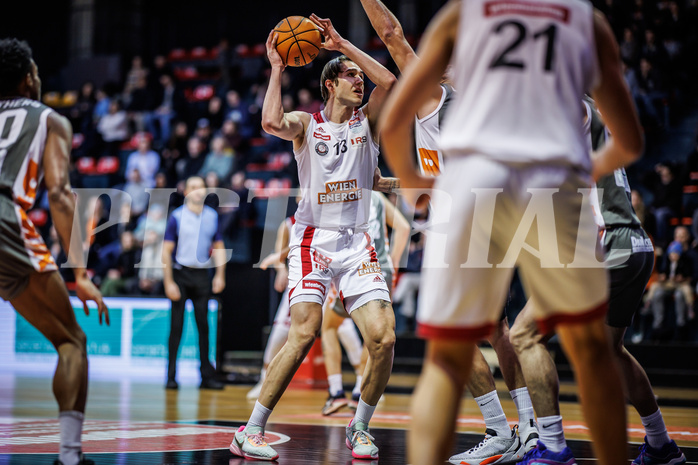 Basketball, Win2Day Superliga 2023/24, Grunddurchgang 18.Runde, BC Vienna, Klosterneuburg Dukes, Darko Bajo (13)