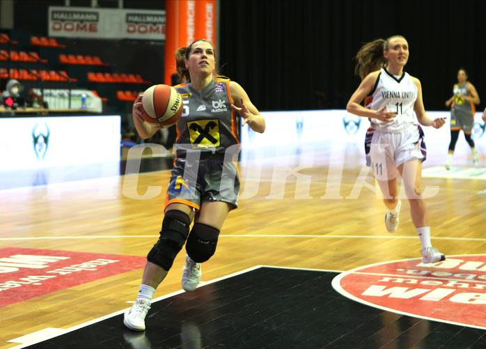 Basketball Damen Superliga 20120/21, Halblfinale Spiel 2 Vienna United PSV vs. BK Duchess Klosterneuburg


