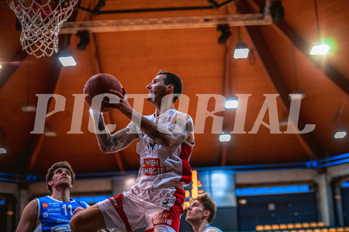 Basketball, Win2Day Superliga 2022/23, 8. Platzierungsrunde, BC Vienna, Oberwart Gunners, Ivan Siriscevic (17)