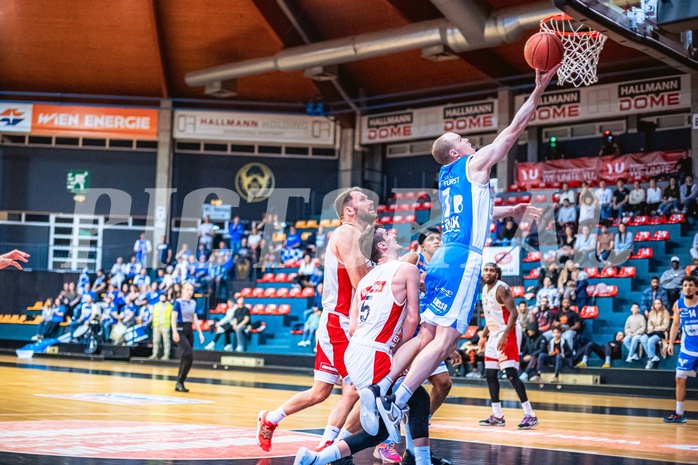 Basketball, Win2Day Superliga 2022/23, 8. Platzierungsrunde, BC Vienna, Oberwart Gunners, Sebastian Käferle (7)