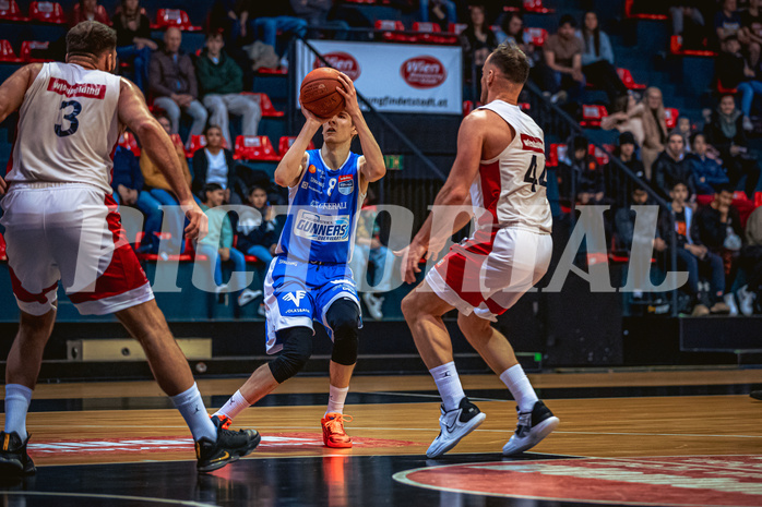 Basketball, Win2Day Superliga 2022/23, 8. Platzierungsrunde, BC Vienna, Oberwart Gunners, Florian Köppel (8)