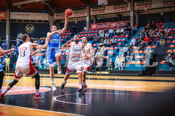 Basketball, Win2Day Superliga 2022/23, 8. Platzierungsrunde, BC Vienna, Oberwart Gunners, Renato Poljak (16)