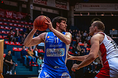 Basketball, Win2Day Superliga 2022/23, 8. Platzierungsrunde, BC Vienna, Oberwart Gunners, John Joseph Rauch (11)