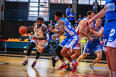 Basketball, Win2Day Superliga 2022/23, 8. Platzierungsrunde, BC Vienna, Oberwart Gunners, Jahenns Manigat (21)