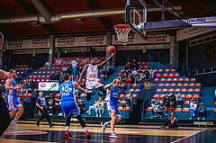 Basketball, Win2Day Superliga 2022/23, 8. Platzierungsrunde, BC Vienna, Oberwart Gunners, Jahenns Manigat (21)