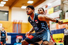Basketball, win2day Basketball Superliga 2023/24, Grunddurchgang 20.Runde, Traiskirchen Lions, Vienna DC Timberwolves, William Emiohe (15)