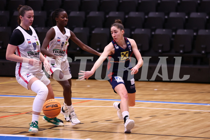 04.02.2024, Graz, Raiffeisen Sportpark, Basketball Damen Superliga 2023/24, Grunddurchgang 11.Runde, UBSC-DBBC Graz - SKN St. Pölten Frauen ,  