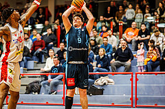 Basketball, win2day Basketball Superliga 2023/24, Grunddurchgang 20.Runde, Traiskirchen Lions, Vienna DC Timberwolves, Philipp D'Angelo (9)