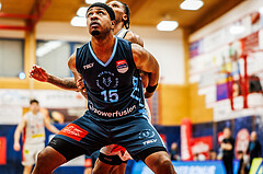 Basketball, win2day Basketball Superliga 2023/24, Grunddurchgang 20.Runde, Traiskirchen Lions, Vienna DC Timberwolves, William Emiohe (15)