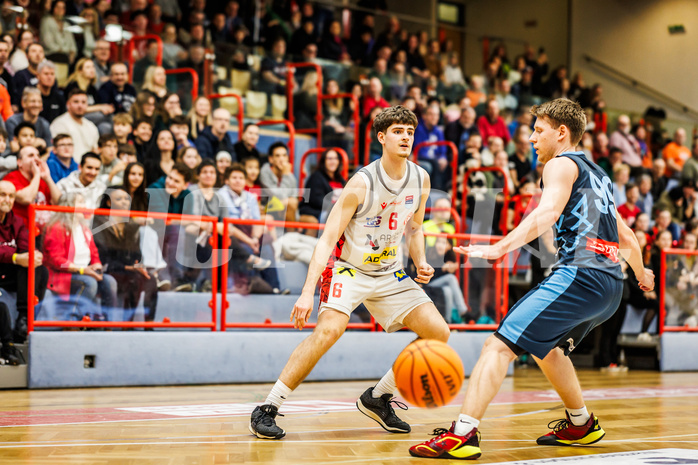 Basketball, win2day Basketball Superliga 2023/24, Grunddurchgang 20.Runde, Traiskirchen Lions, Vienna DC Timberwolves, Aleksej Kostic (6)