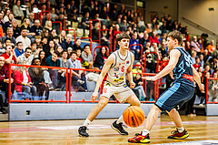 Basketball, win2day Basketball Superliga 2023/24, Grunddurchgang 20.Runde, Traiskirchen Lions, Vienna DC Timberwolves, Aleksej Kostic (6)