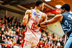 Basketball, win2day Basketball Superliga 2023/24, Grunddurchgang 20.Runde, Traiskirchen Lions, Vienna DC Timberwolves, Manuel Patterson Jr (1)