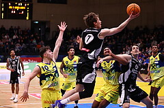 04.02.2024, Graz, Raiffeisen Sportpark Graz, Basketball Superliga 2023/24, Grunddurchgang, Runde 20, UBSC Raiffeisen Graz - OCS Capital Bulls 