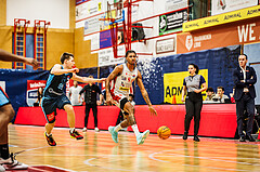 Basketball, win2day Basketball Superliga 2023/24, Grunddurchgang 20.Runde, Traiskirchen Lions, Vienna DC Timberwolves, Demarcus Demonia (4)