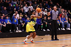 04.02.2024, Graz, Raiffeisen Sportpark Graz, Basketball Superliga 2023/24, Grunddurchgang, Runde 20, UBSC Raiffeisen Graz - OCS Capital Bulls 