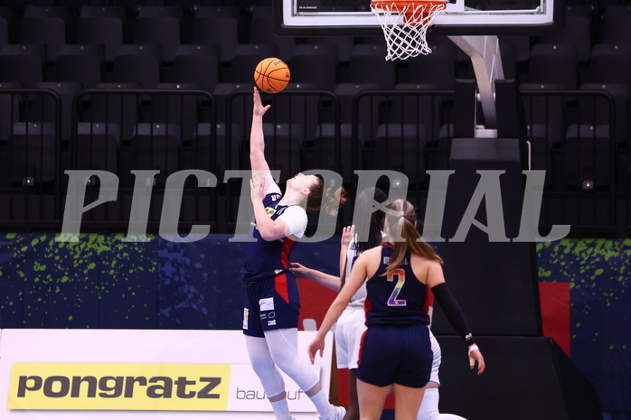04.02.2024, Graz, Raiffeisen Sportpark, Basketball Damen Superliga 2023/24, Grunddurchgang 11.Runde, UBSC-DBBC Graz - SKN St. Pölten Frauen ,  